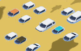 水没した車