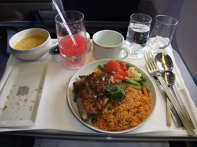 Airline meals - Singapore -> Denpasar (SQ946) Singapore airlines business class