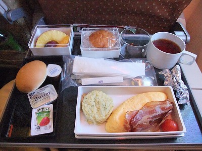 airline meals - Haneda -> Singapore(SQ635) economy class