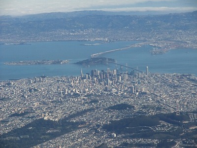 sightseeing - San Francisco (California, USA) - view from aircraft
