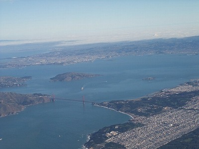 sightseeing - San Francisco (California, USA) - view from aircraft