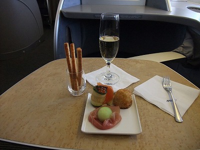 airline meals - San Francisco -> Narita (NH007) First class