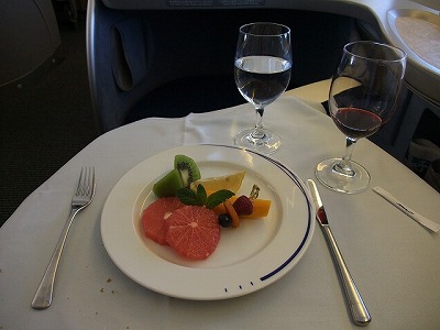 airline meals - San Francisco -> Narita (NH007) First class